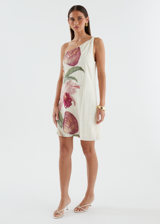 Seika One Shoulder Dress - Sea Siren