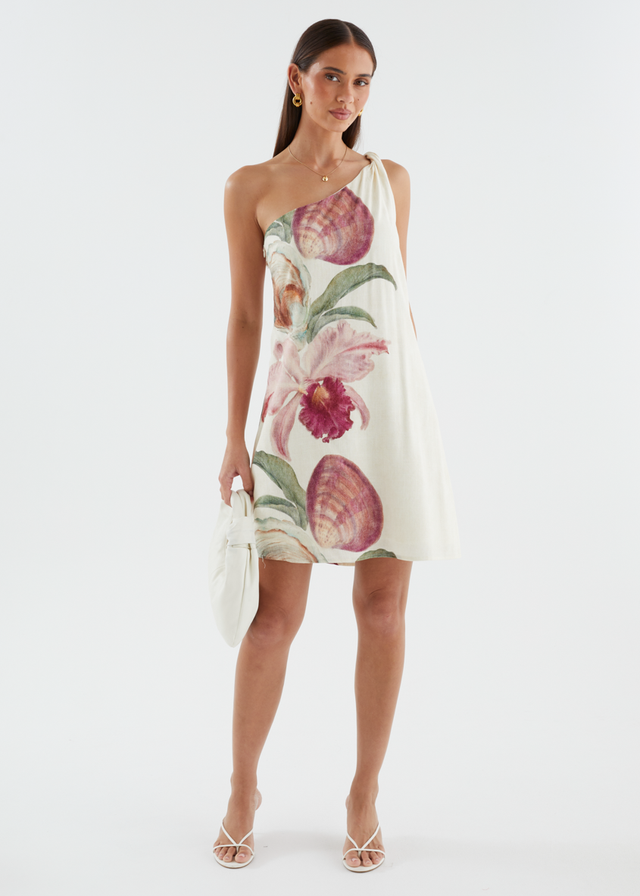 Seika One Shoulder Dress - Sea Siren