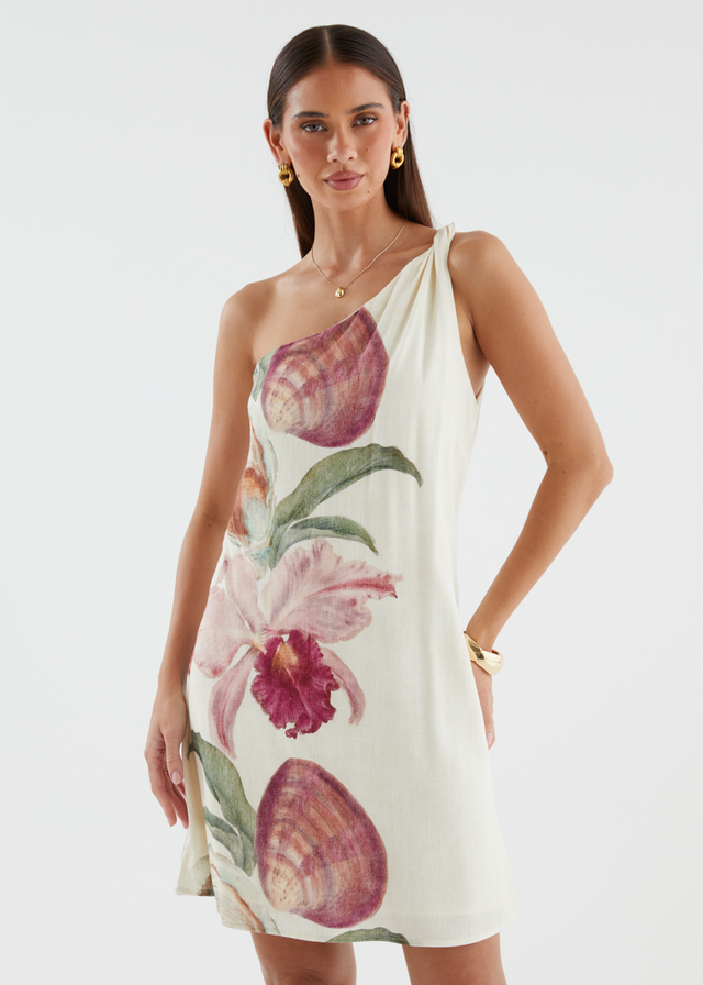 Seika One Shoulder Dress - Sea Siren