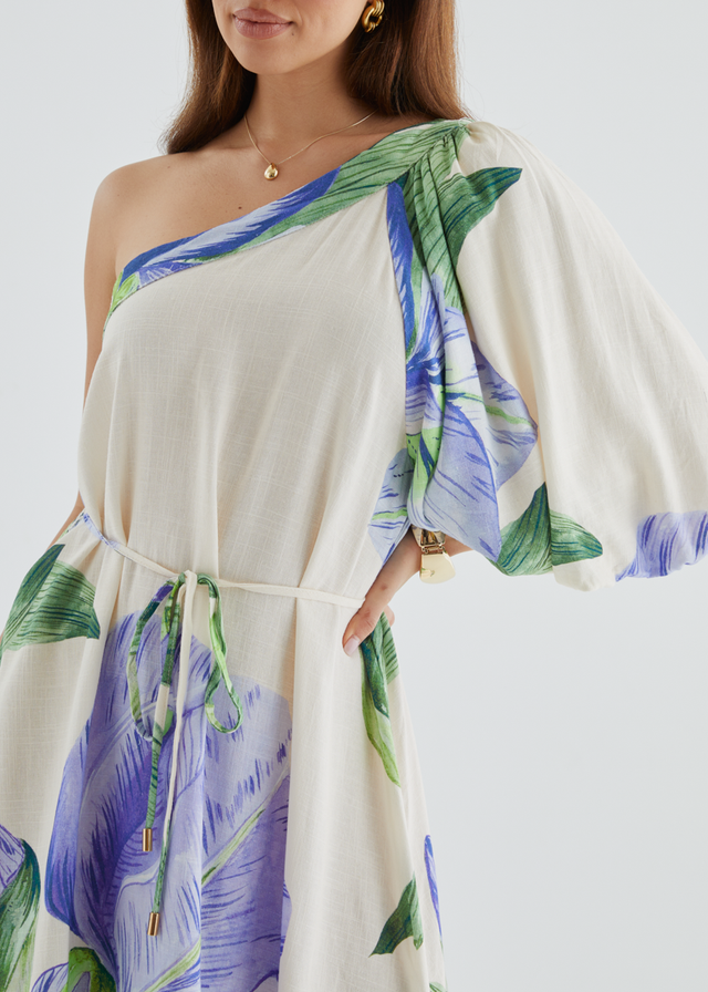Karlene One Shoulder Maxi Dress - Sweet Iris