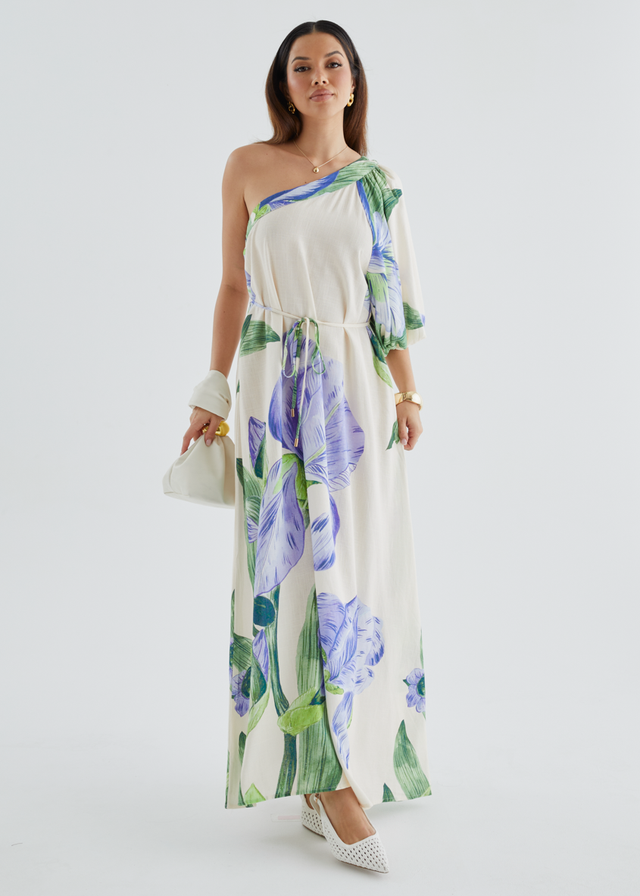 Karlene One Shoulder Maxi Dress - Sweet Iris