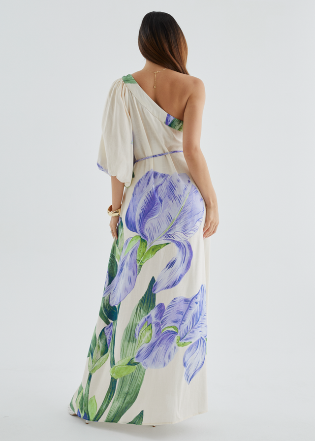 Karlene One Shoulder Maxi Dress - Sweet Iris