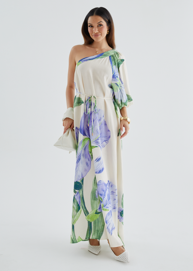 Karlene One Shoulder Maxi Dress - Sweet Iris