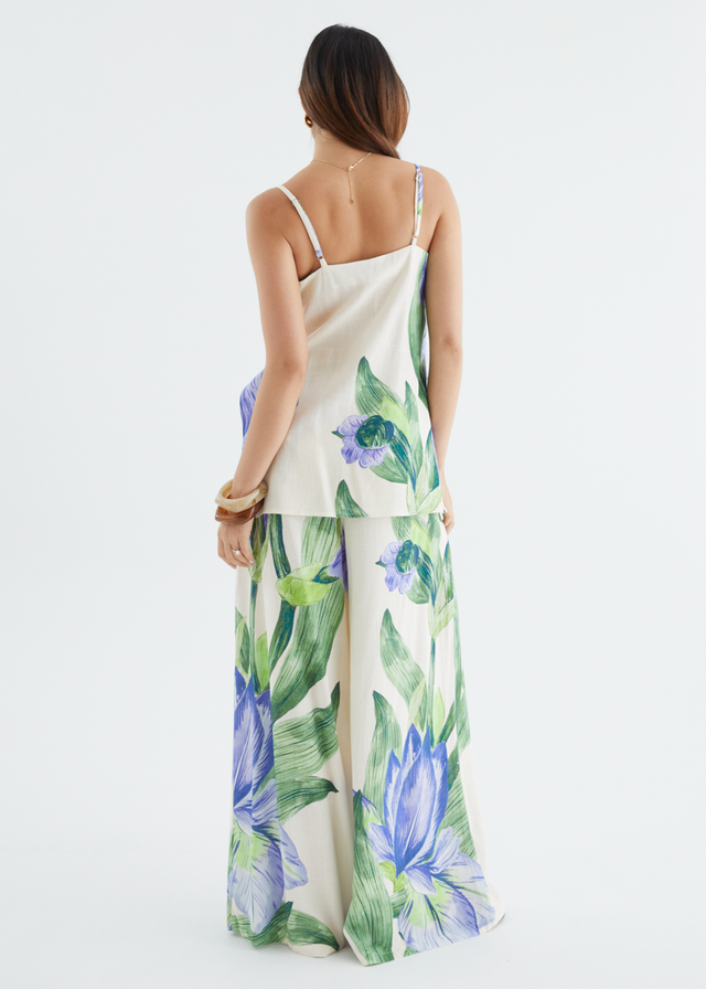 Kaylene Wide Leg Pants - Sweet Iris