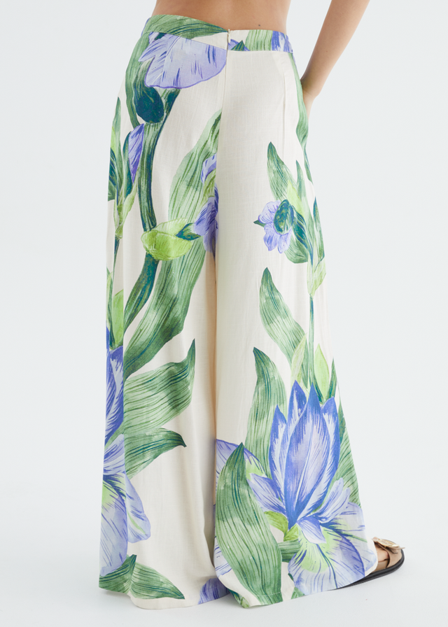 Kaylene Wide Leg Pants - Sweet Iris