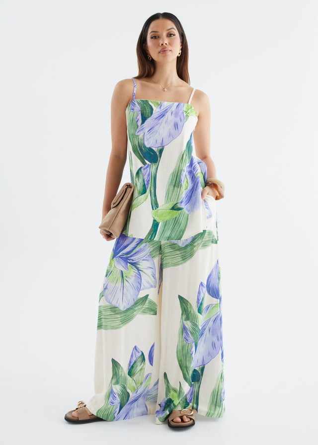 Kaylene Wide Leg Pants - Sweet Iris