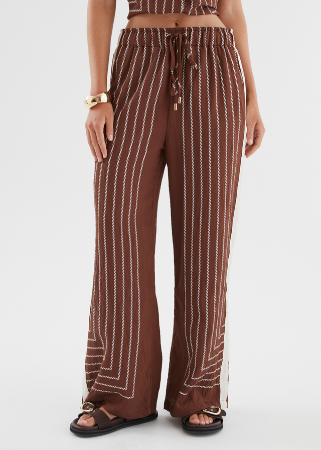 Kylen Pants - Choc Rope Stripe