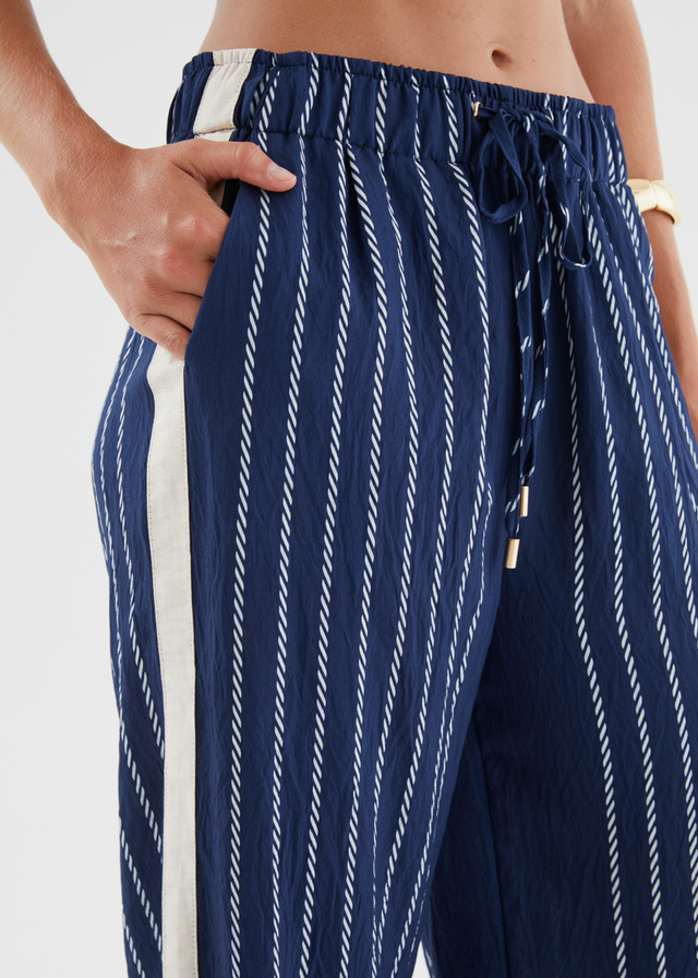 Kylen Pants - Navy Rope Stripe