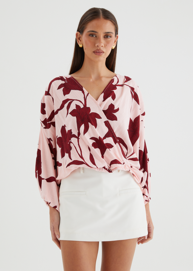 Cobie Blouse - Chloe Pink