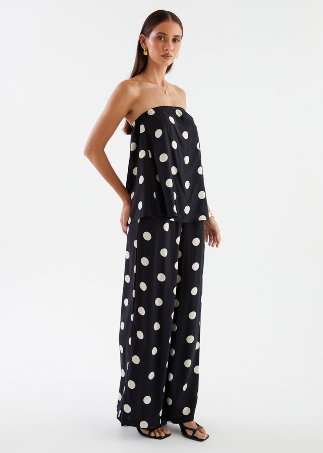 Artie Pants - Black Polka Dot