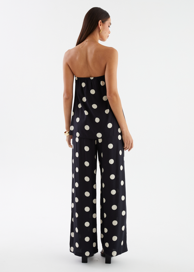 Artie Pants - Black Polka Dot