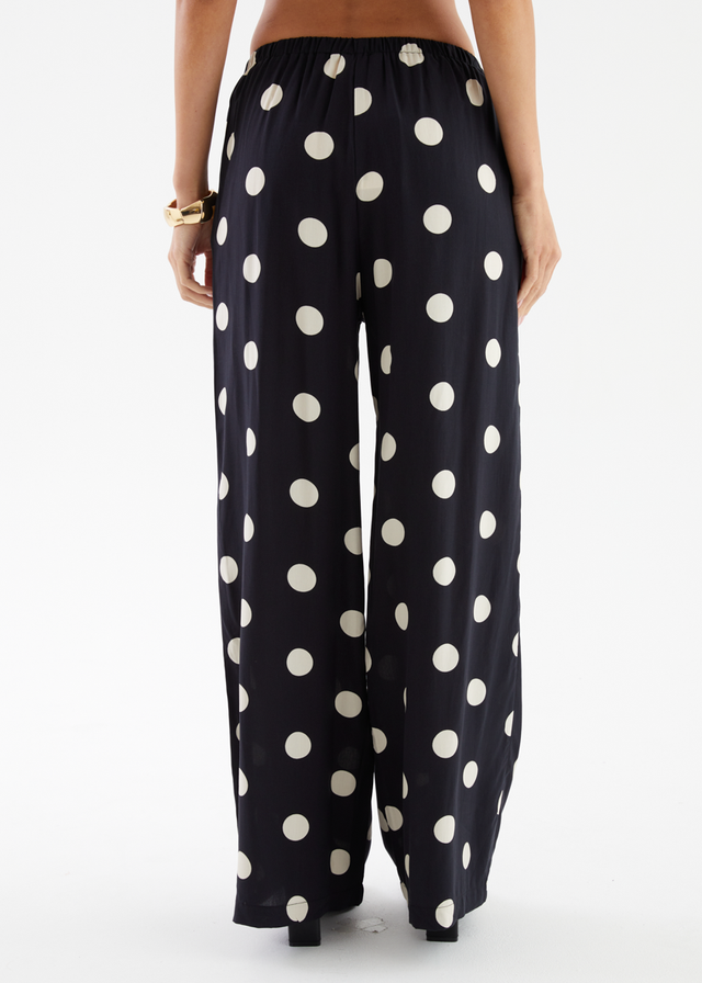 Artie Pants - Black Polka Dot