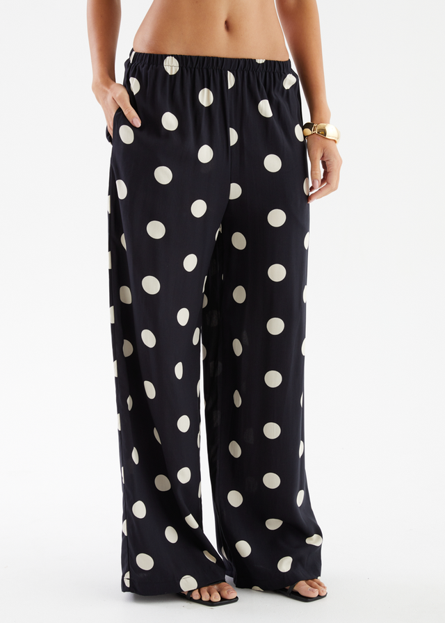 Artie Pants - Black Polka Dot