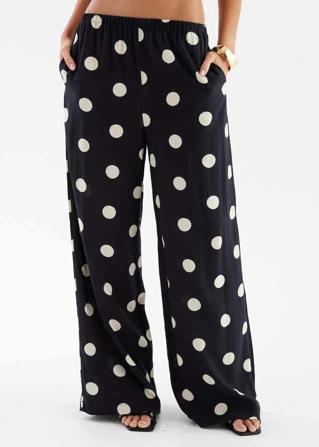 Artie Pants - Black Polka Dot