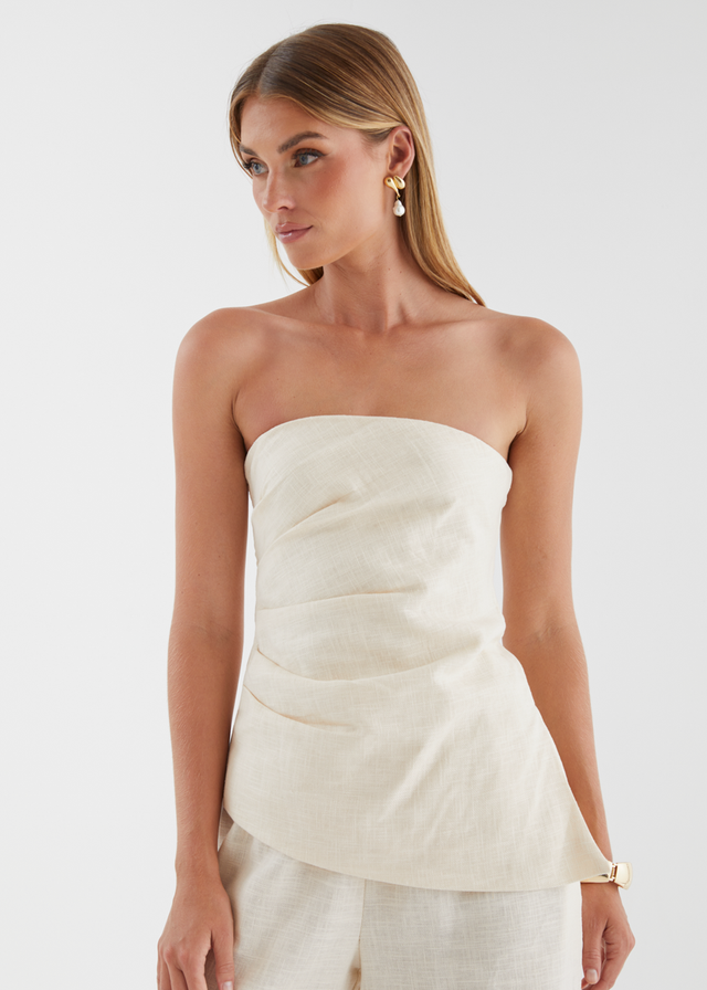 Zeneith Strapless Top - Cream