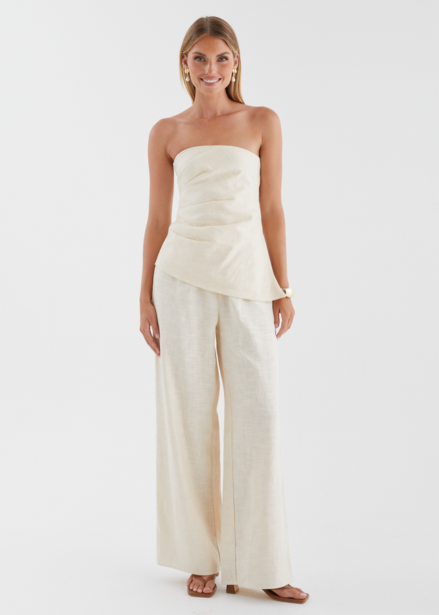 Zeneith Strapless Top - Cream