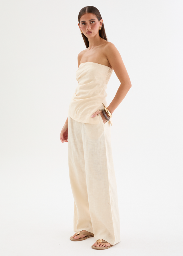 Zeneith Strapless Top - Cream
