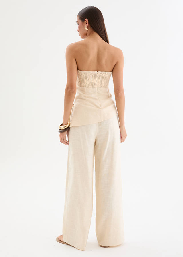 Zeneith Strapless Top - Cream