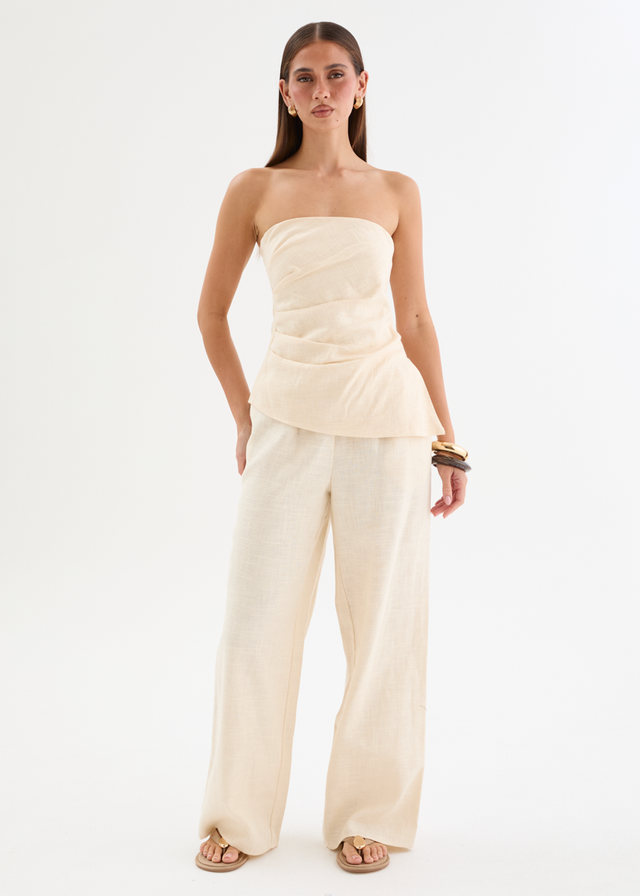 Zeneith Strapless Top - Cream