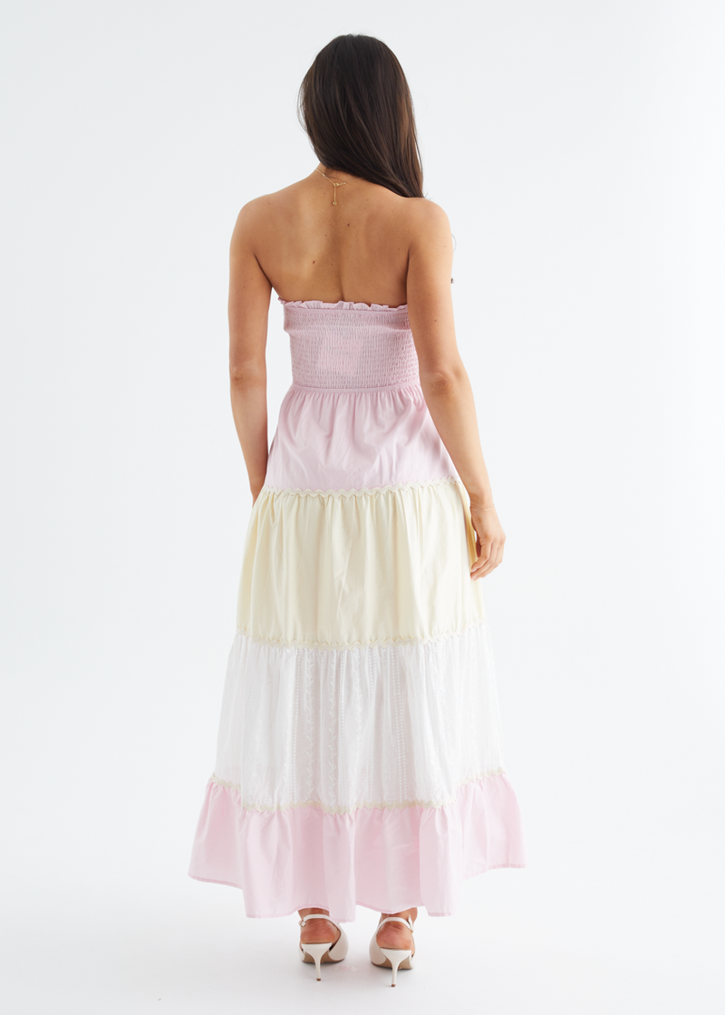 lucille strapless maxi dress Significant Other Lucile Strapless Fit & Flare Maxi Dress