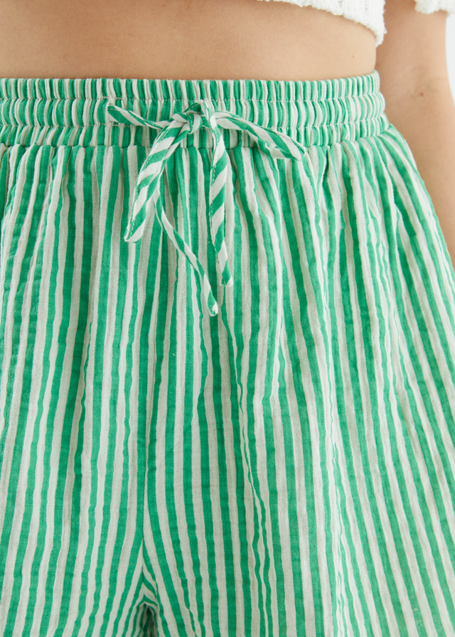 Shelbi Shorts - Apple Stripe