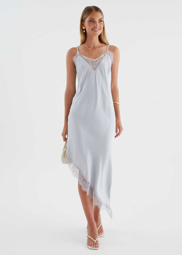Dallace Lace Midi Dress - Ice Blue