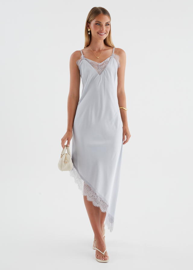 Dallace Lace Midi Dress - Ice Blue