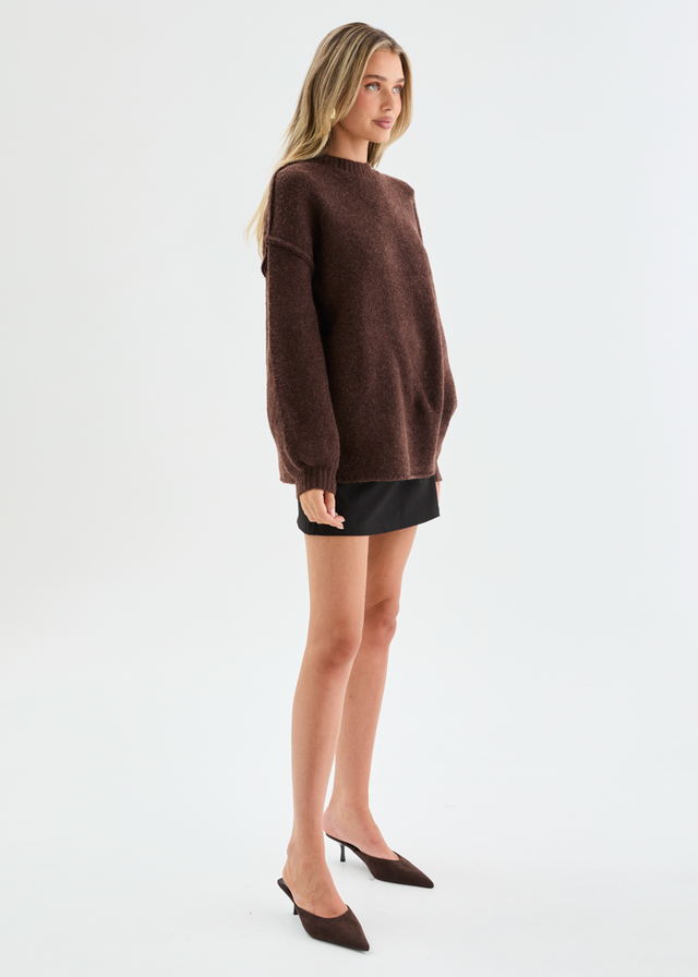 Meisha Sweater - Chocolate
