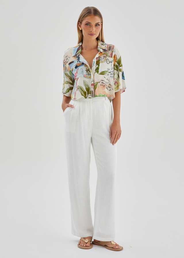 Cueva Cropped Shirt - Capri