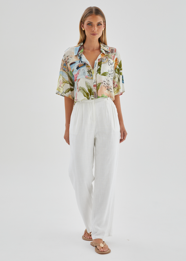 Cueva Cropped Shirt - Capri