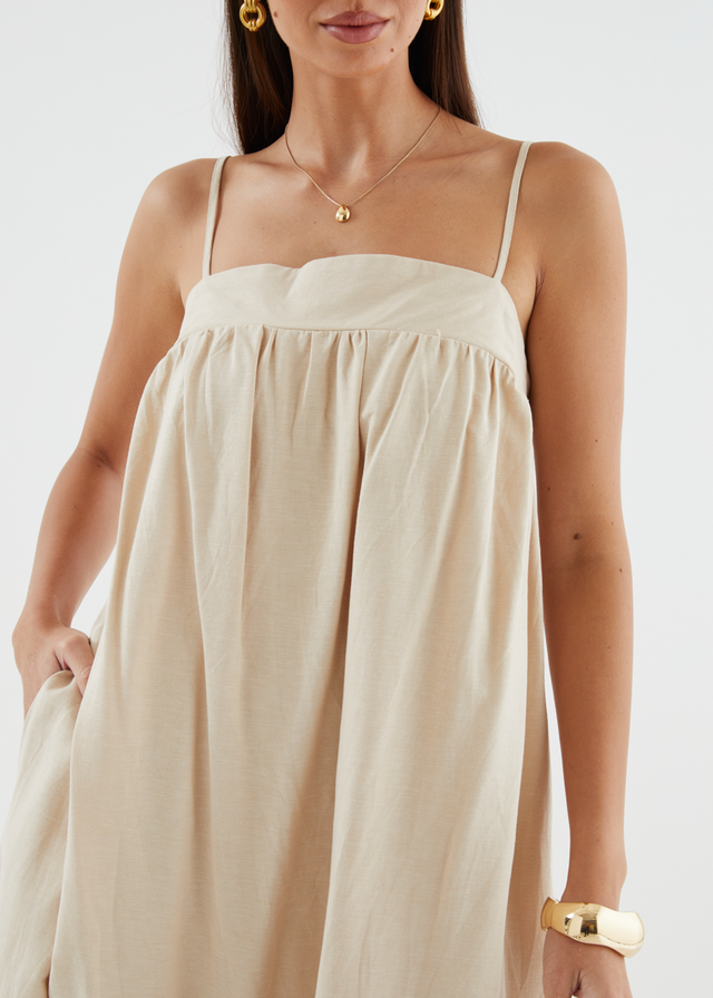 Leeanne Maxi Dress - Beige