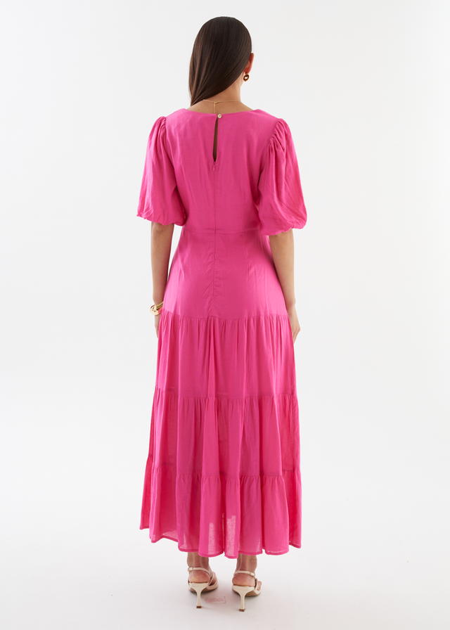Lyndia Maxi Dress - Hot Pink