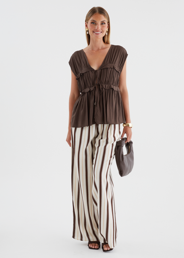 Lyanna Top - Chocolate