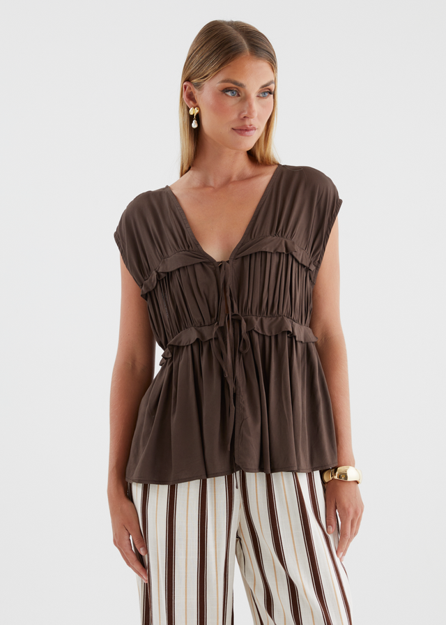 Lyanna Top - Chocolate