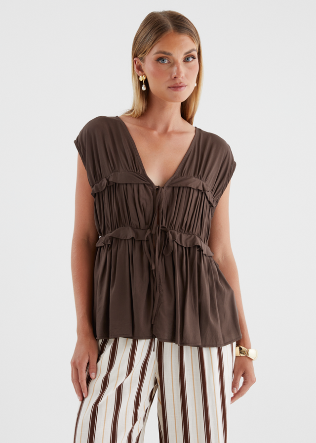 Lyanna Top - Chocolate
