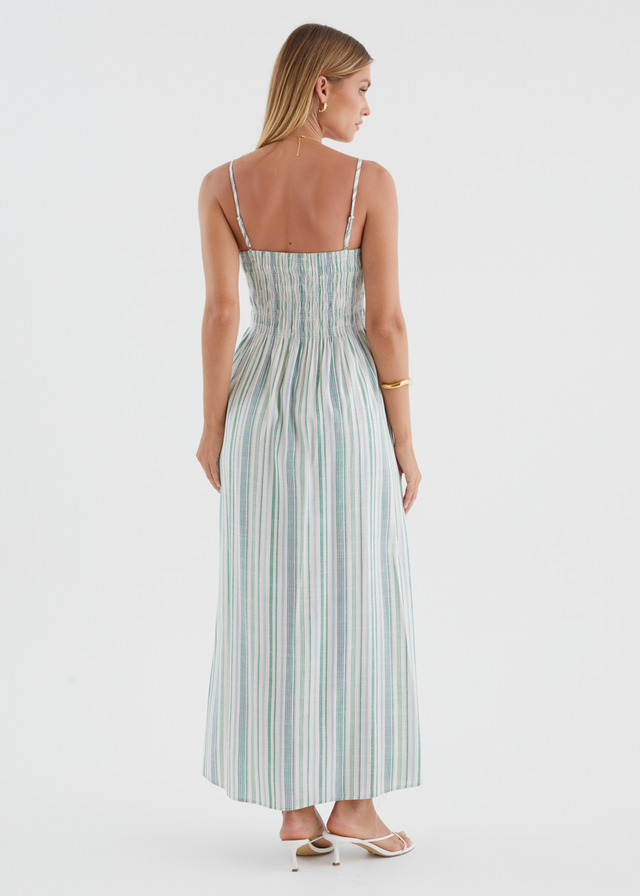 Keagan Maxi Dress - Agave Stripe