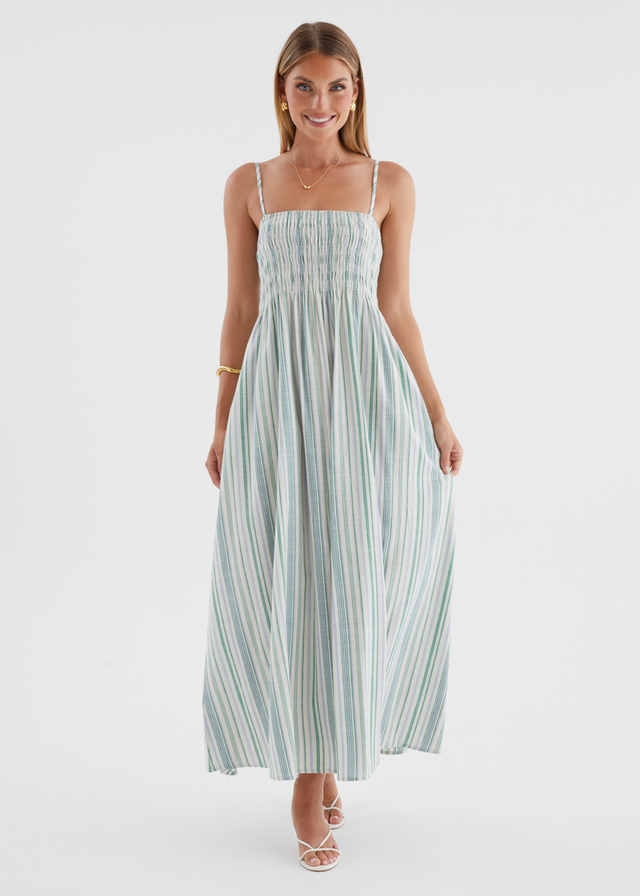 Keagan Maxi Dress - Agave Stripe