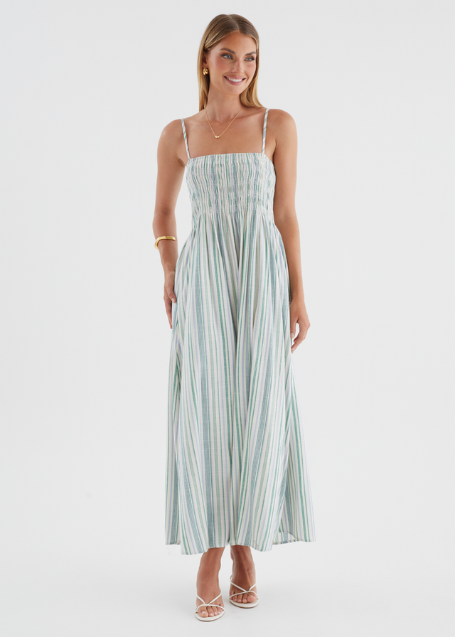 Keagan Maxi Dress - Agave Stripe