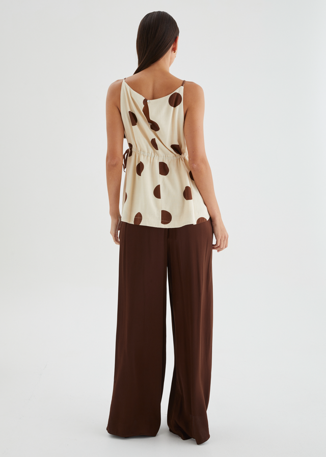 Mikalina Top - Mocha Spot