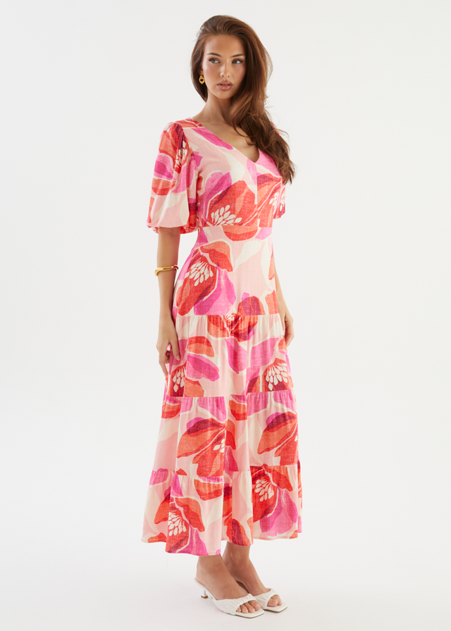 Lyndia Maxi Dress - Pink Rosalie