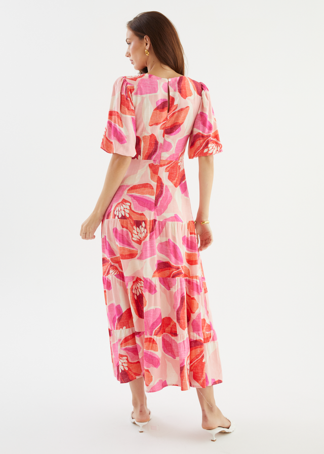 Lyndia Maxi Dress - Pink Rosalie