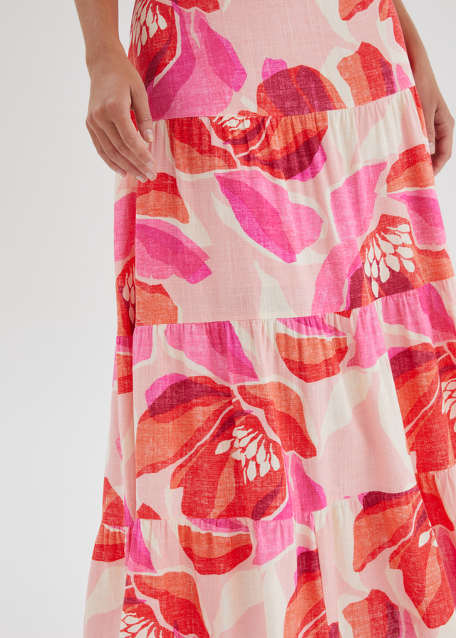 Lyndia Maxi Dress - Pink Rosalie