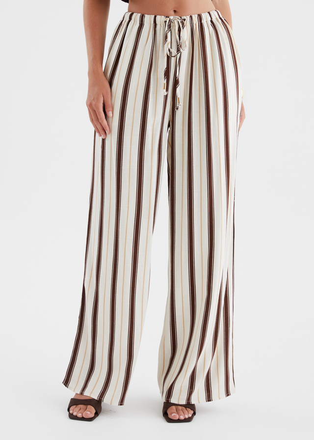 Montee Pants - Choc Stripe