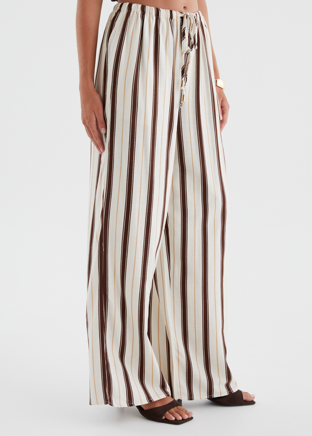 Montee Pants - Choc Stripe