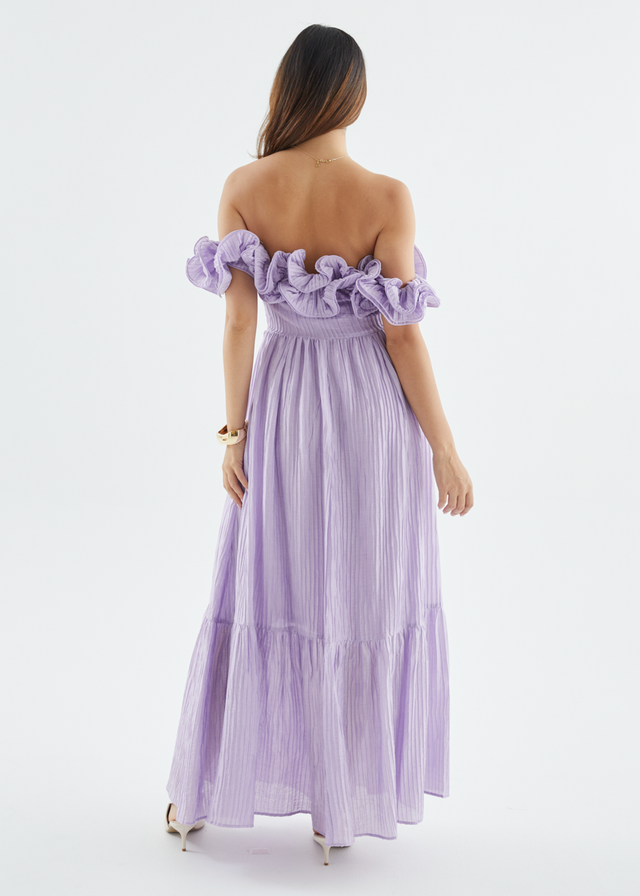 Marlow Off Shoulder Maxi Dress - Lavender