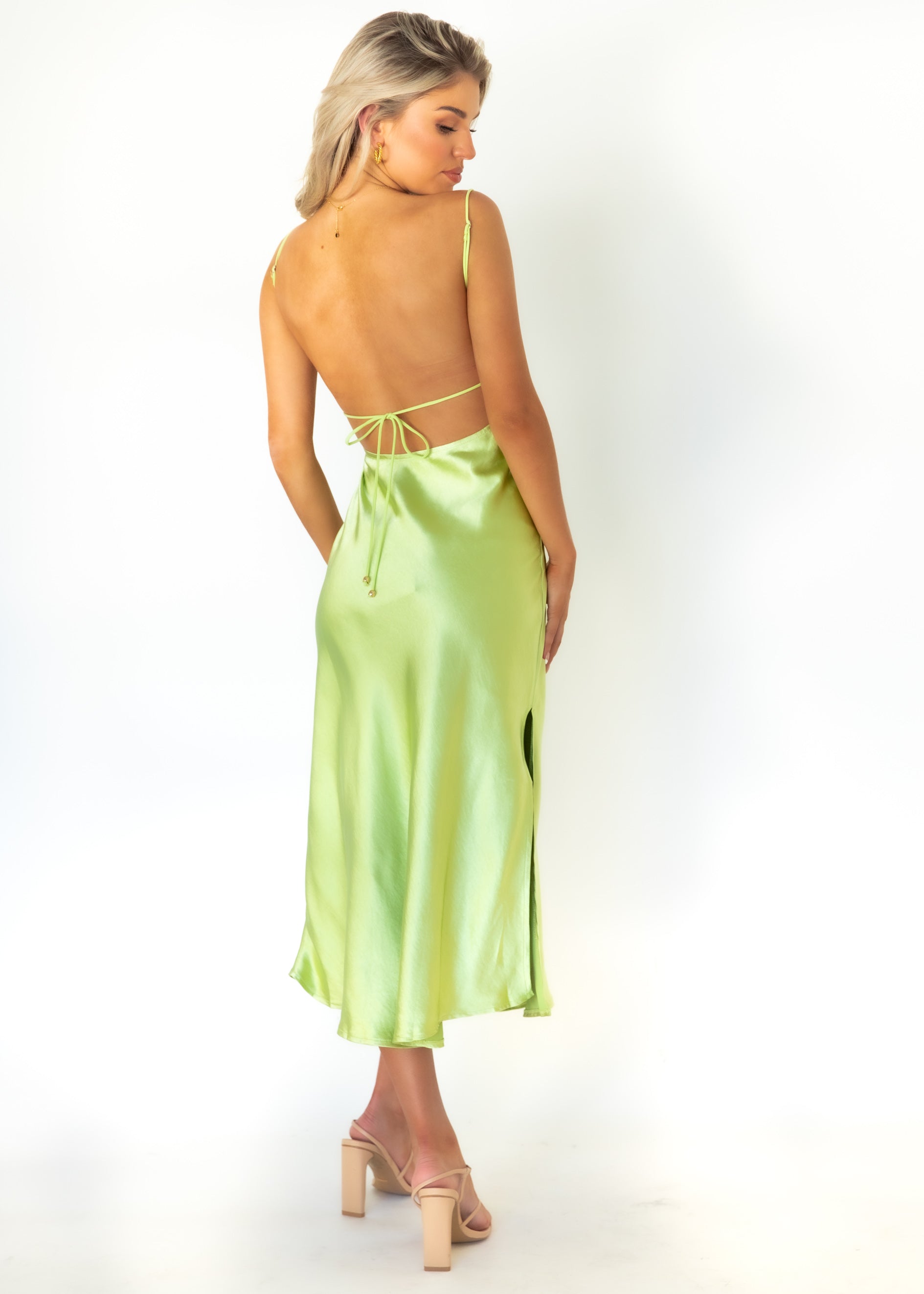 Dallias Midi Dress - Lime