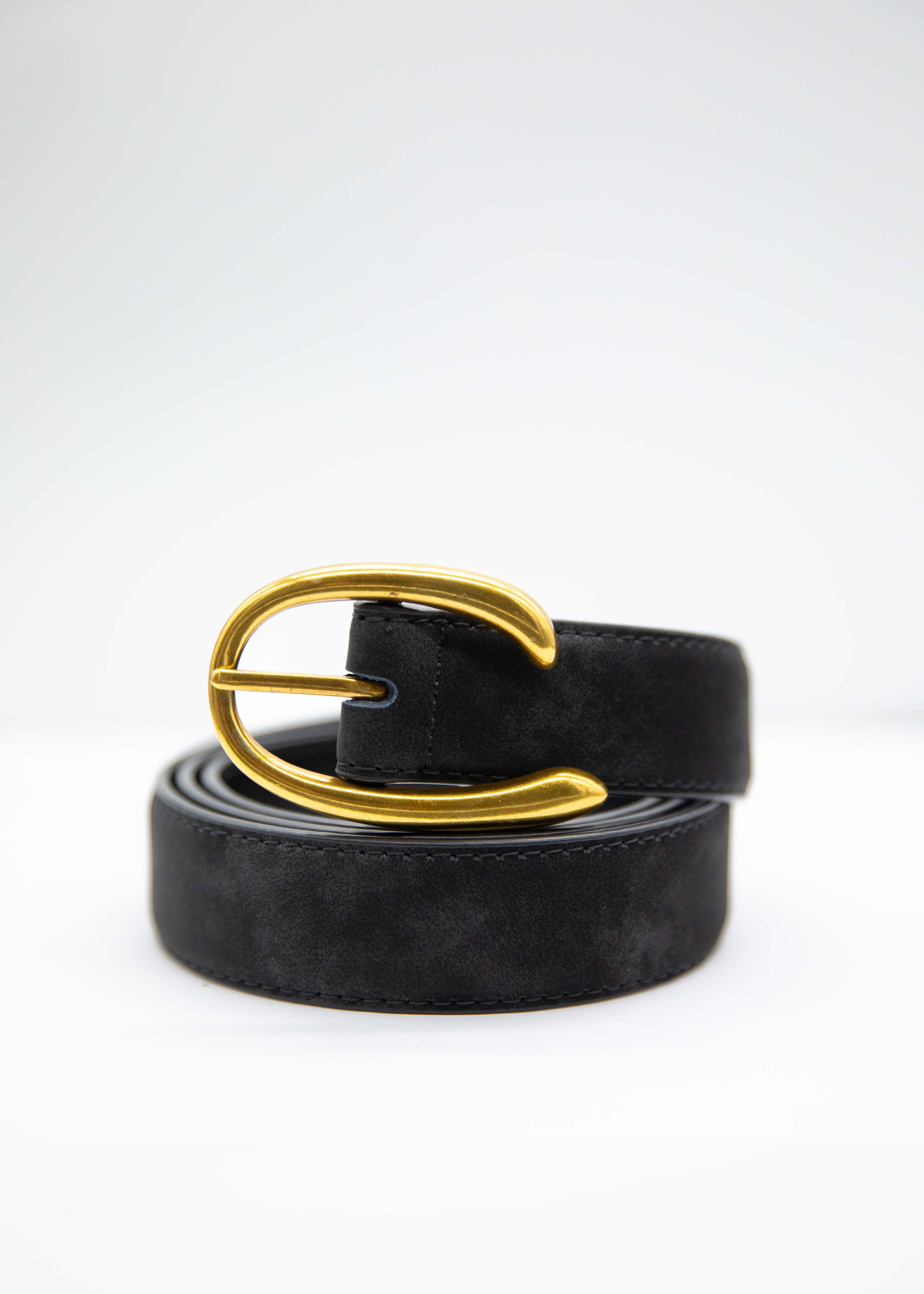 Frazer Leather Belt - Black