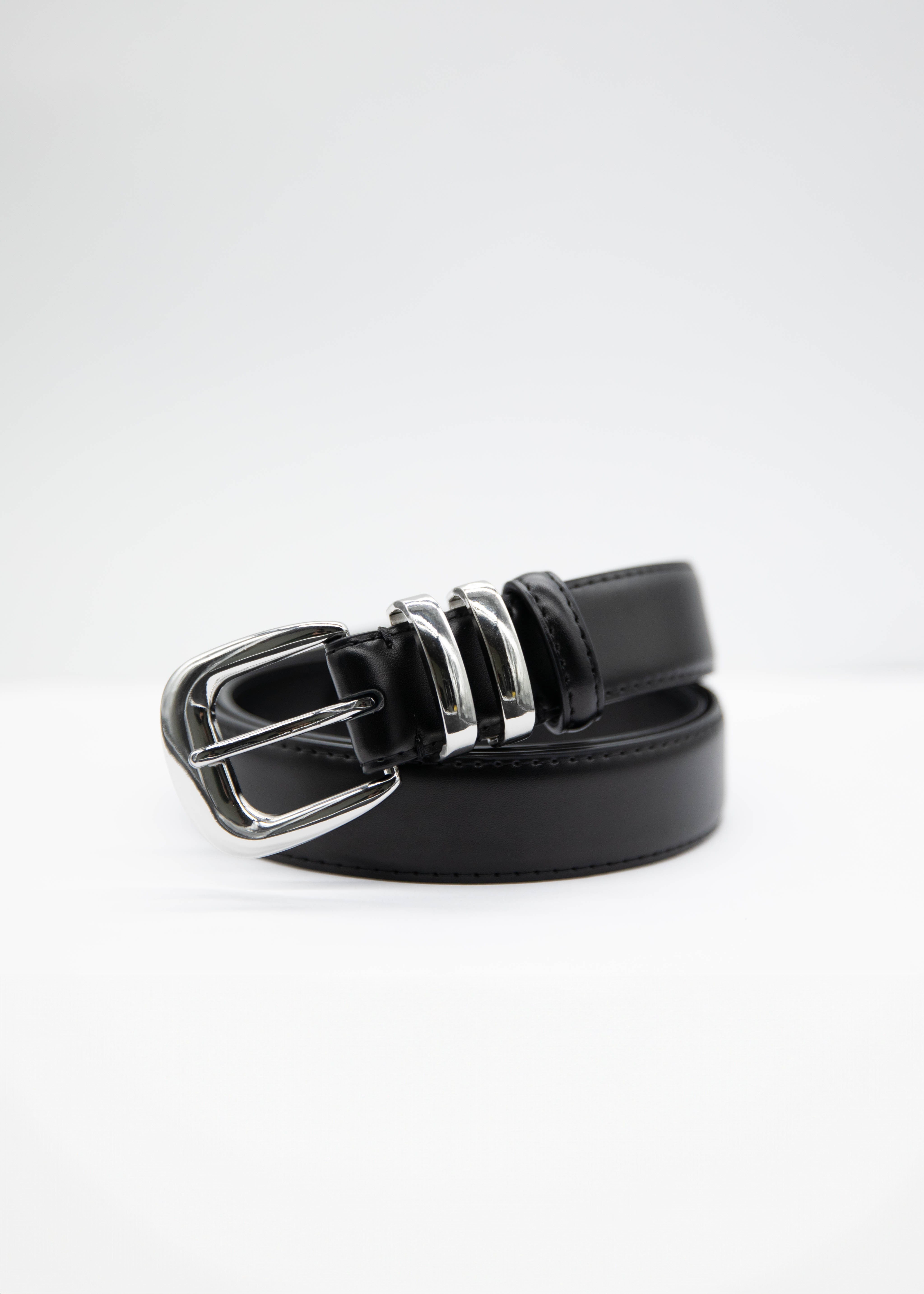 Chellar Leather Belt - Black