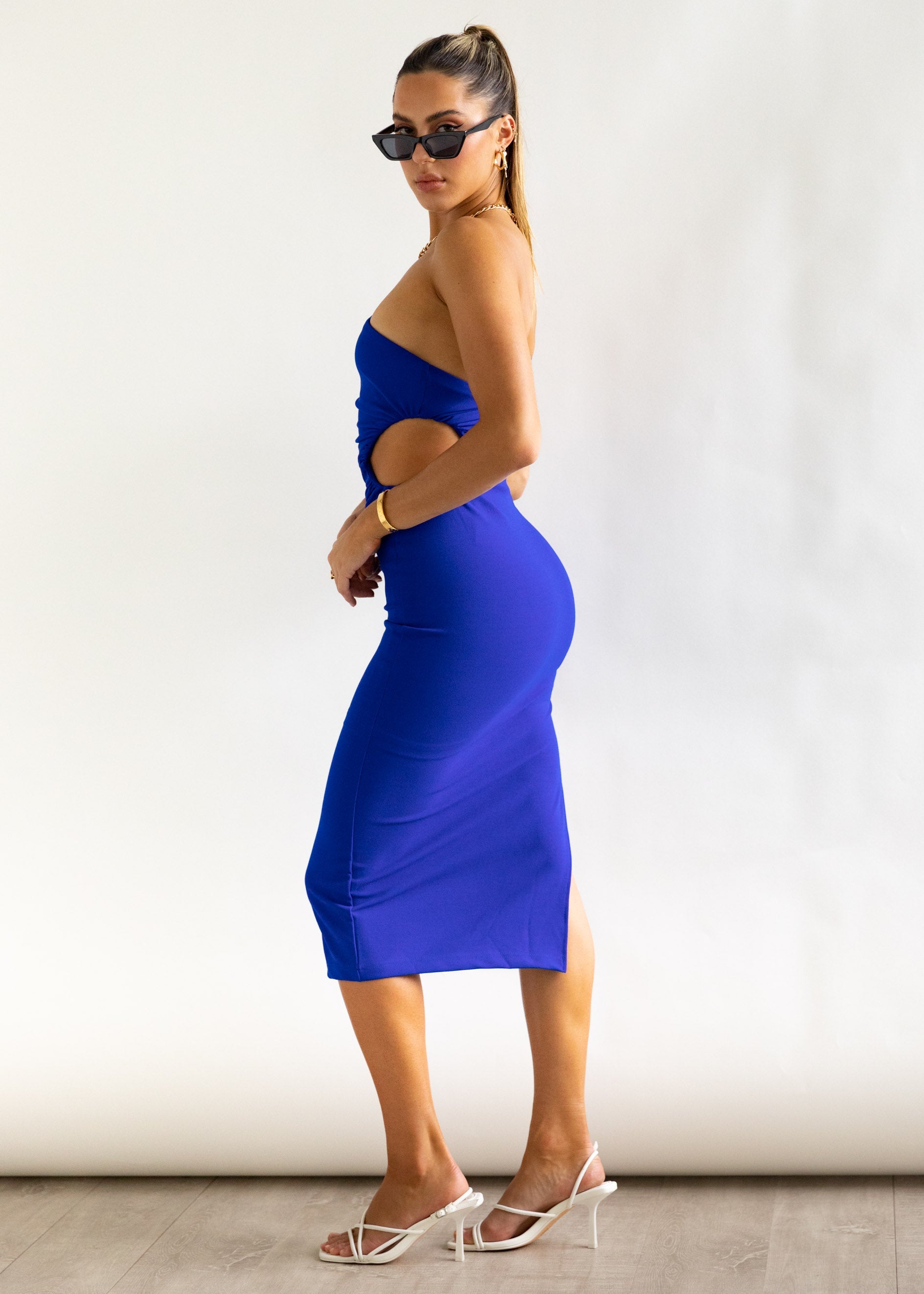 Finding Fate Midi Dress - Cobalt