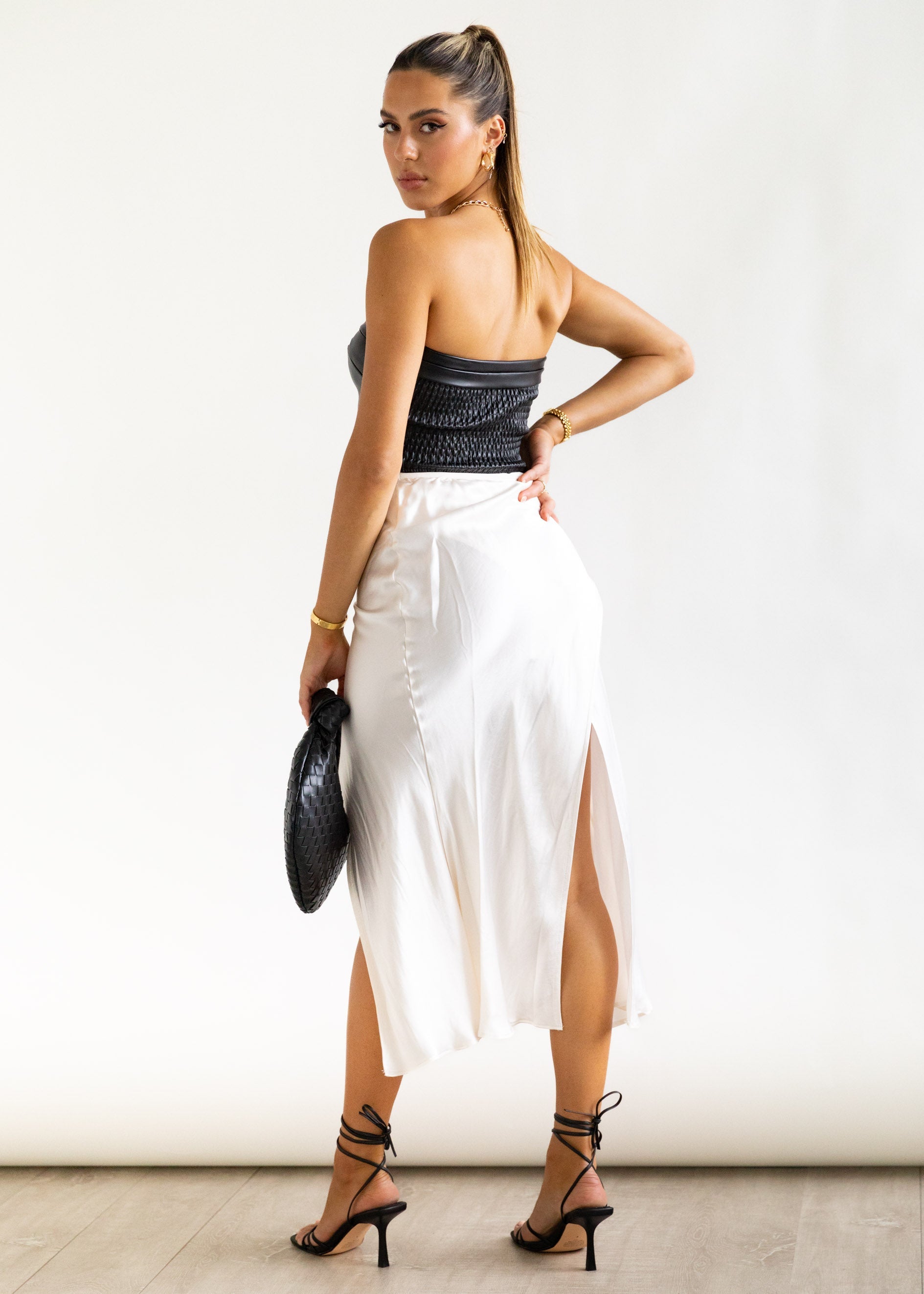 Kutti Midi Skirt - Cream